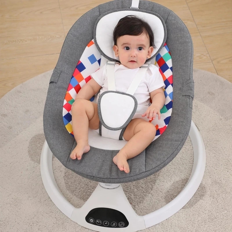

Electric Baby Swing Baby Lounger Chaise Longue for Baby Resting Chair Rocking Chair with Bluetooth Music Remote Control Baby Cot perfect