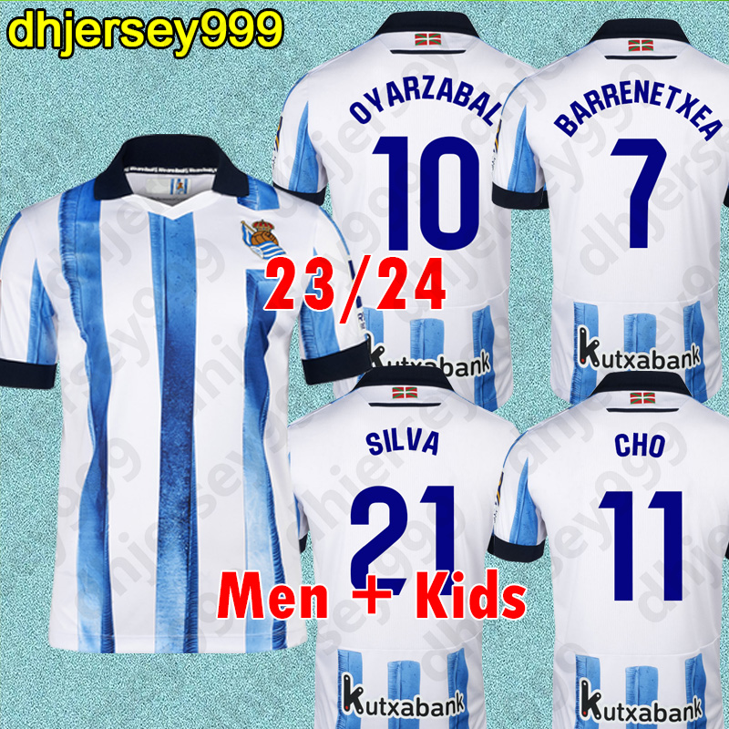 

Real Sociedad 2023 Soccer Jersey SORLOTH OYARZABAL SILVA Football Shirt 23 24 ILLARRA MERINO CARLOS FDEZ camiseta TAKE KUBO BARRENE BRAIS MENDEZ Men kids uniform, 23 24 home kids patch