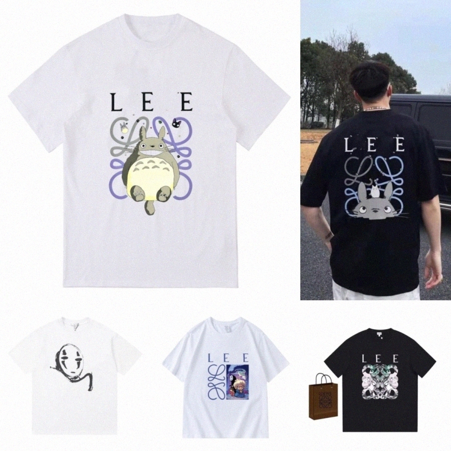 

Summer Mens women Designers T Shirt Man Womens tshirt With loewees Letters Print Short Sleeves Shirts Men Loose Oversize Luxury Street Tees Loose Tren J4gW#