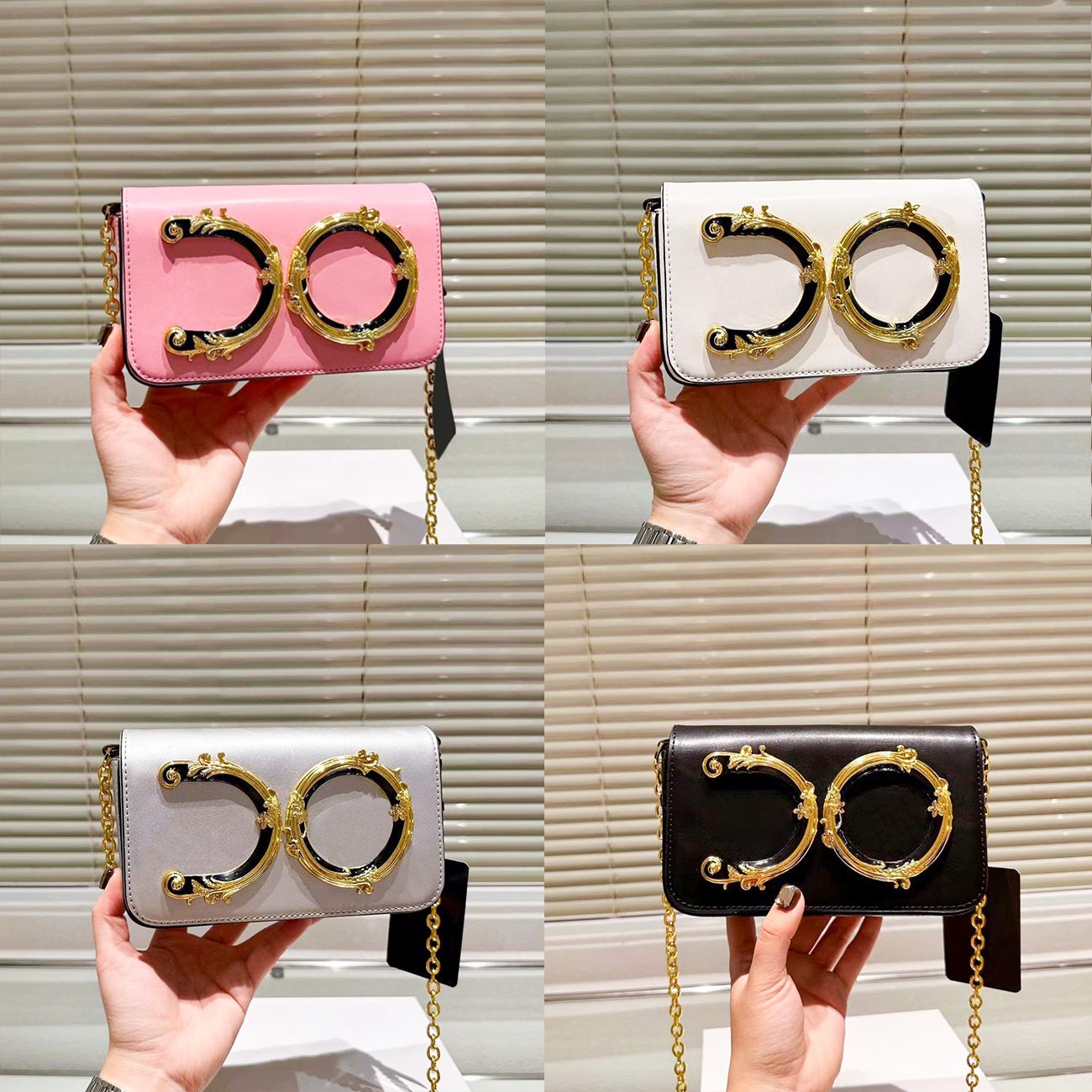 

Women vintage satchel black Messenger Bag mans Genuine Leather flap Designer chain Shoulder baguette Bags luxury speedy tote handbag Crossbody clutch envelope bag