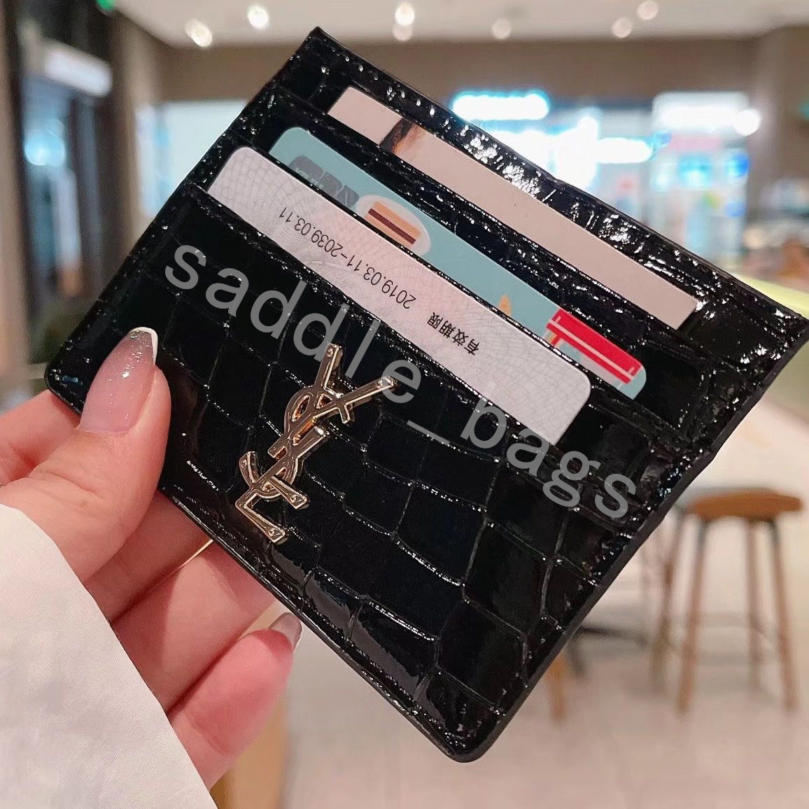 

Luxury Wallets CASSANDRE Designer Purse Credit Card Holder Flap Handbag Ladies Coin Purse Casual Front Flap Snap Closure Crocodile Leather Card Holder Dhgate Bags, Deep red_gold logo