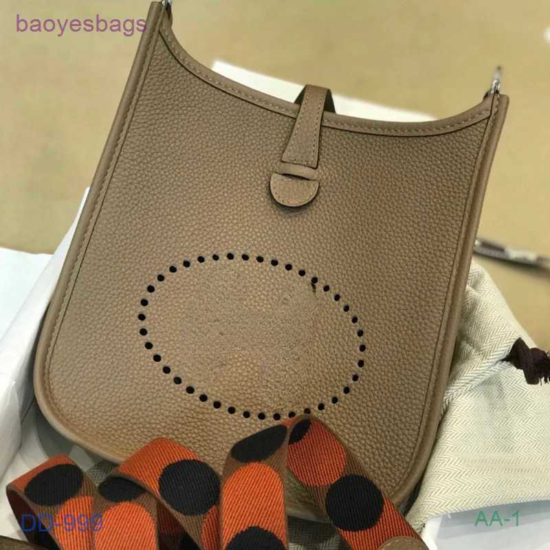 

Designer Bag Thread Wax Evelynbag Bags 2023 Tote Mini h Hand Sewn Cowhide Women's Togo Leisure 18cm U1jy With Logo O3WO