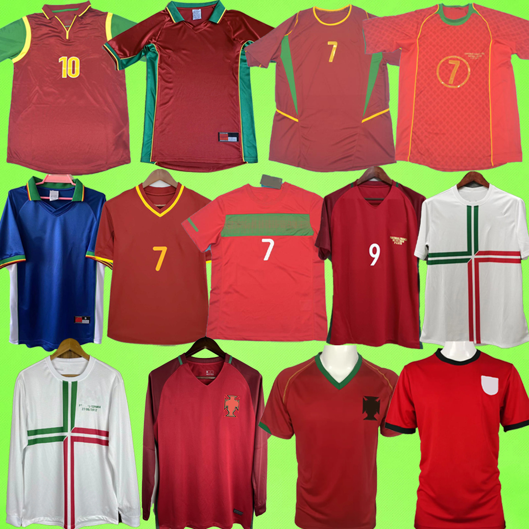 

Portugal Retro Soccer Jerseys 1966 1969 1998 1999 2000 2002 2004 2006 2010 2012 2016 FIGO Ronaldo Football Shirt DIMAS Vintage COSTA PEPE NUNO GOMES PAULETA DECO NANI