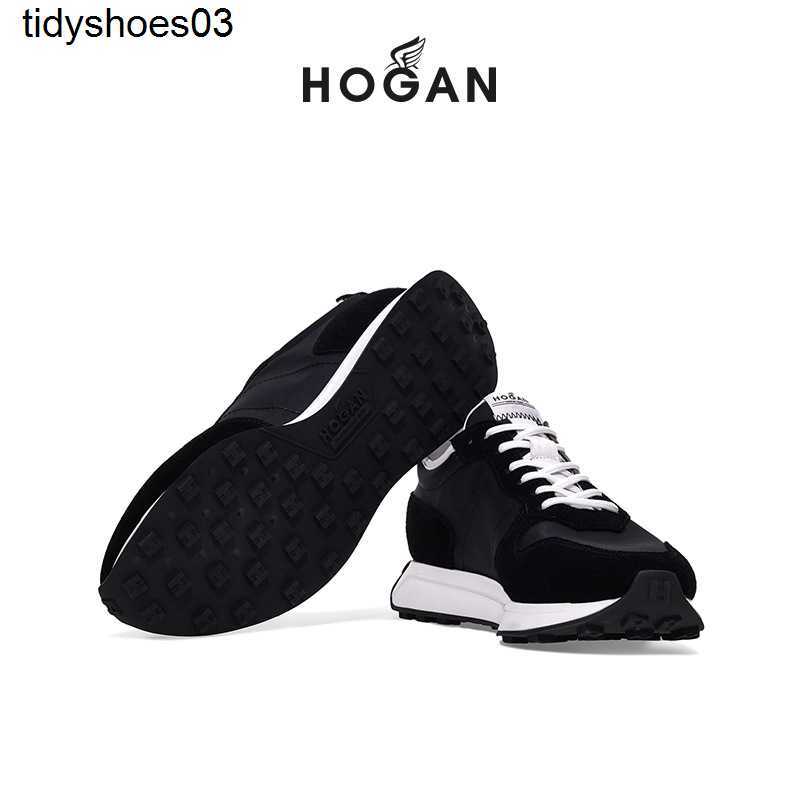 

HOGANS Casual Shoes 2022 Autumn H601 Gong Jun Sports Thick Sole Running Shoe, Black white h