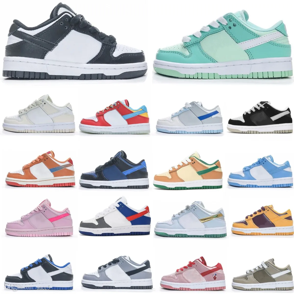 

Hotsell Kids shoes SB dunks low dunke Designer baby Boys Girls Sneakers Pink Blue Toddler Skateboard trainers infants children youth kid sho