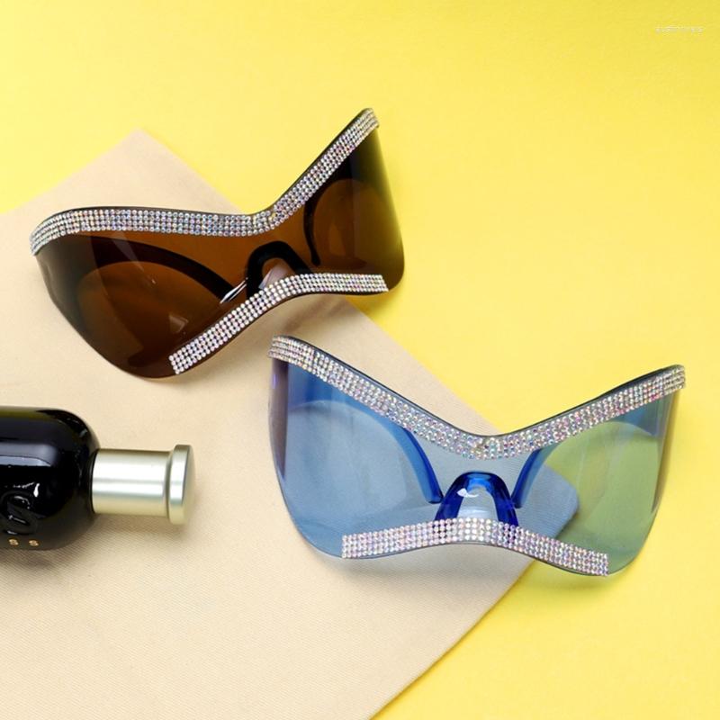 

Sunglasses Y2k Sport Diamond Punk Future EyeGlasses Oversized Goggles