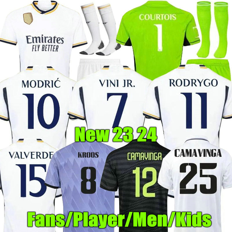 

22 23 24 Fans Player Version Soccer Jerseys reAL mADRIds 2023 2024 finals champions 14 kit RODRGO camiseta TCHOUAMENI VINI JR RODRYGO CAMAVINGA football shirt kids, 22 23 3rd adult player