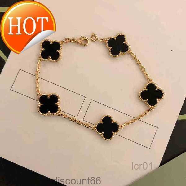 

Classic Fashion 4/four Leaf Clover Bracelets Charm Bangle Chain 18k Gold Agate Shell Mother-of-pearl for Women Girl Wedding Mother' Day 77IW5L