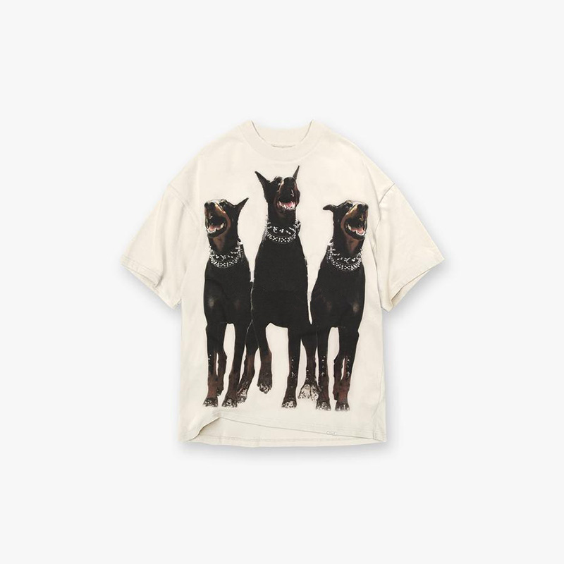 

22SS Men' T shirt High Street Tee Spring Summer fashion oversized Skateboard Men Women Tshirt, Beige