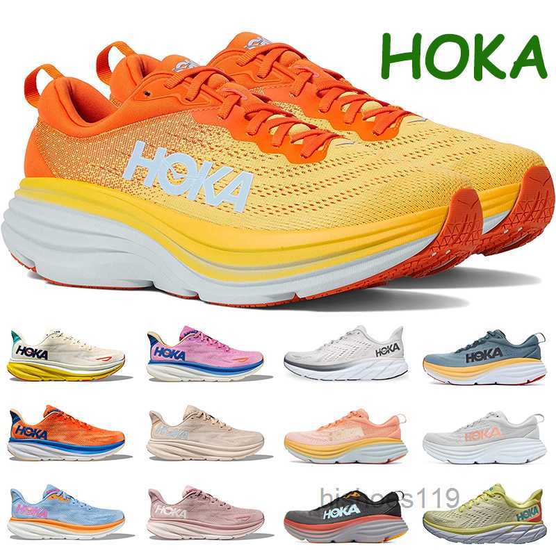 

Hoka Bondi 9Outdoor Shoes Hokas ONE ONE Clifton 8 Black White Shock Absorbing Road Carbon x2 Men Women Running Sneakers Climbing Runner Trainers Walking Jogging, #4