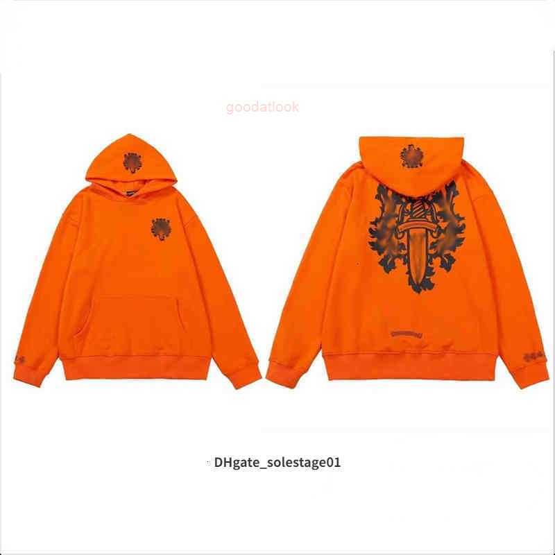 

Designer heart Hoodie Chrome Mens Hoody Clothings Womens Hooded Ch Cross Flower Arm Front Printed Horseshoe Pocket Zipper 11