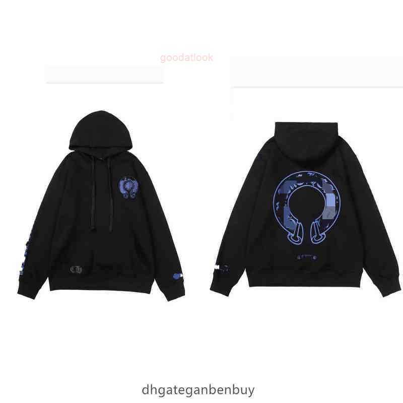 

Men' Hoodies Sweatshirts Fleece Fashion Mens Designer Chrome Brand Ch Loose Hoodie Horseshoe Sanskrit Print Luxury Zipper Jacket Pullover Hooded, Shipping fee
