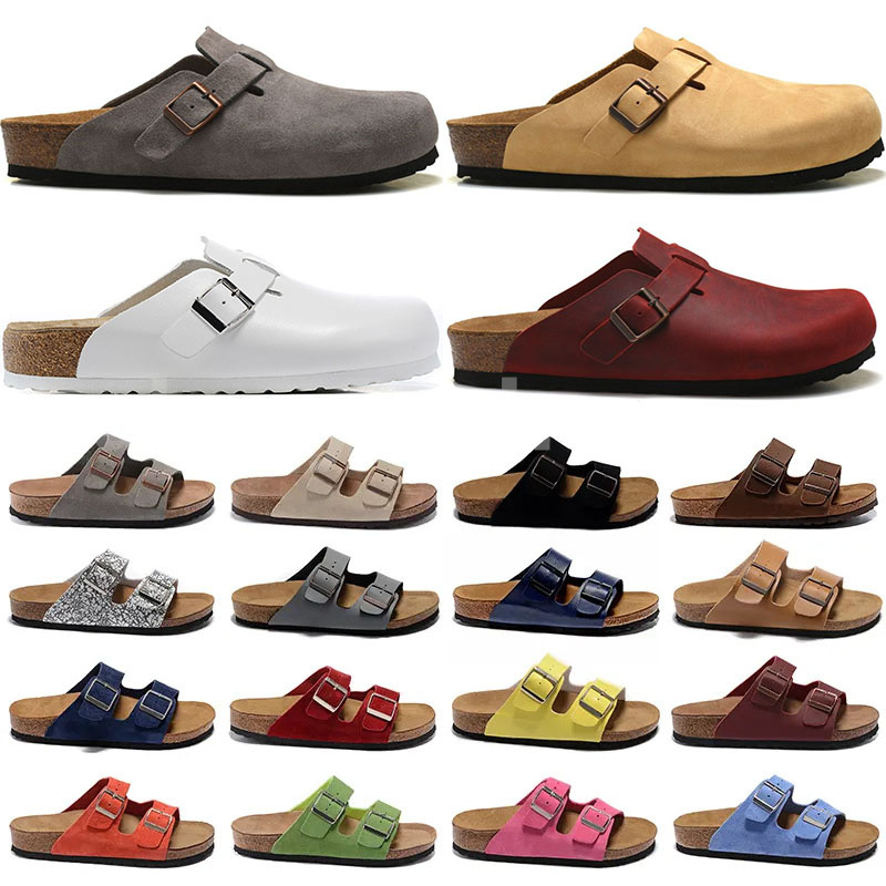 

designer shoes Boston slippers shoe Women mens flip flops outdoor sandals buckles designers lazy shoes lovers beach shoes High quality 35-45 slipper sandals A14, #7