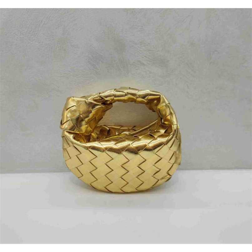 

Bags Authentic Venetas Cassettes Bags Designer Bag Fashion Bags Bottegas Mini Jodies Jodie Knotted Woven Leather Handbag Girl Hand Wrist Hand Outlet MYIHV966V966, Gold8
