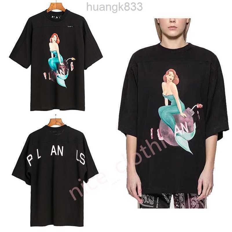 

Mens Designer PA T-Shirt Luxury Brand T Shirts Print Palms Tees Womens Angles Short Sleeve Mermaid Crew Neck Tops Clothing Clothes -XL5XL6