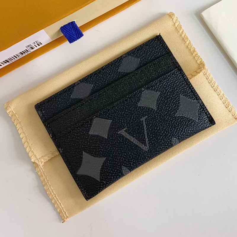 

Leather Double Card Holder Female designer credit card holder with original box