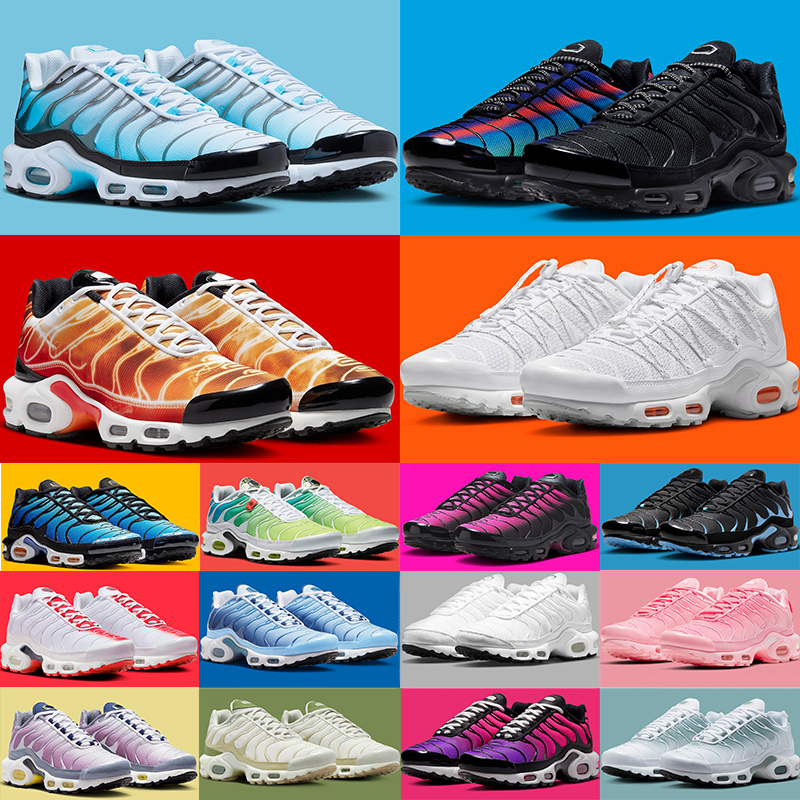 

Free shipping Tn plus berlin running shoes tns men womens triple black white University Blue Dusk atlanta Pink Oxford mens trainers sports sneakers tennis big size, 49