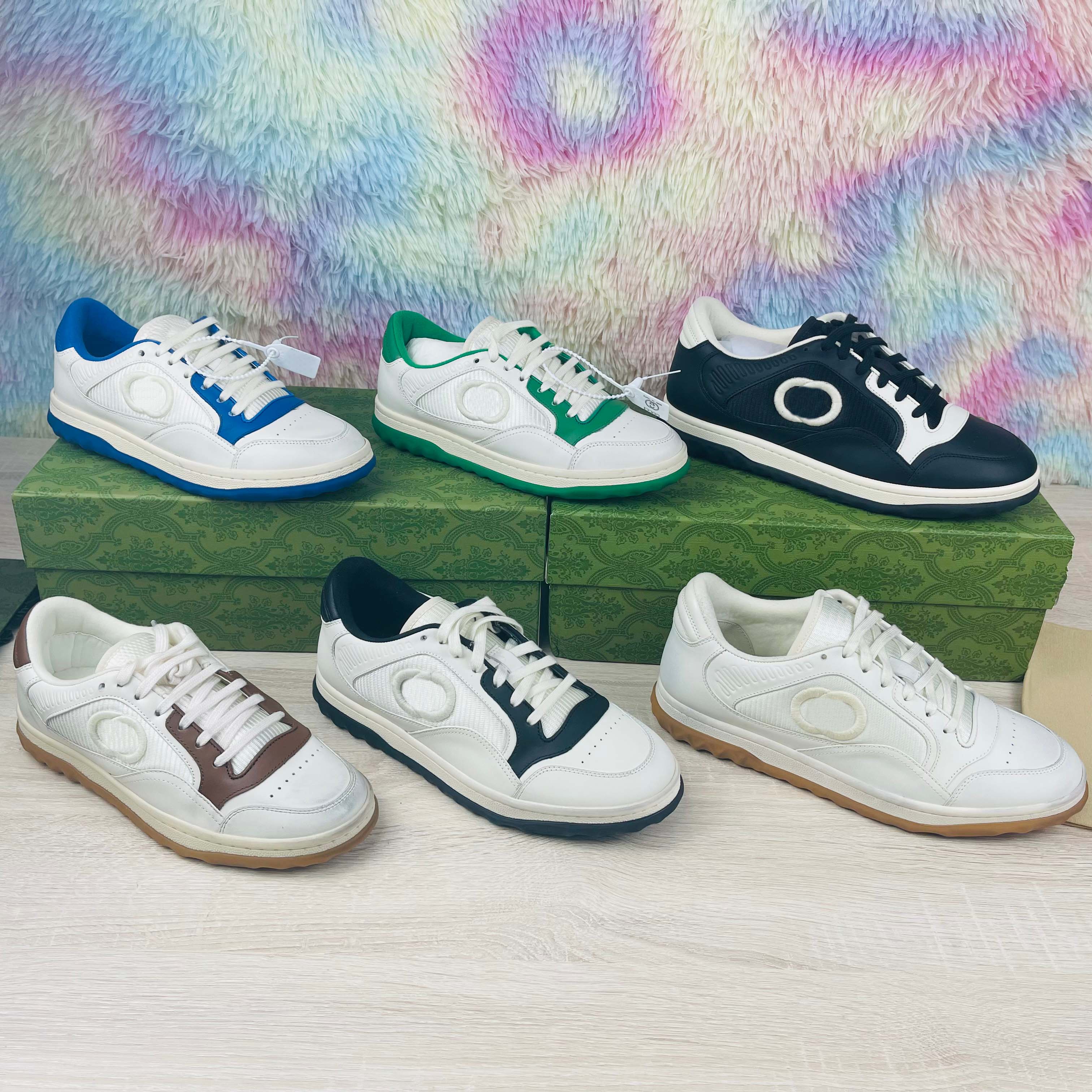

2023 New Designer Fashion Casual Shoes for Men and Women Couples Mac80 Vintage Stain Effect Canvas Link Luxury Flat Sports Lace Box Size 35-44