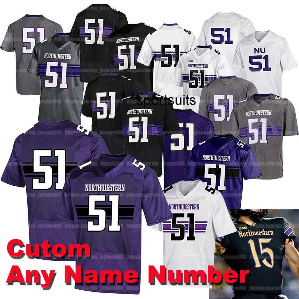 

Custom Men Women Youth Northwestern College Football Jersey Kyric McGowan TJ Green Isaiah Bowser Clayton Thorson Evan Hull Riley Lees Jefferson Skowronek Larkin, As shown 4