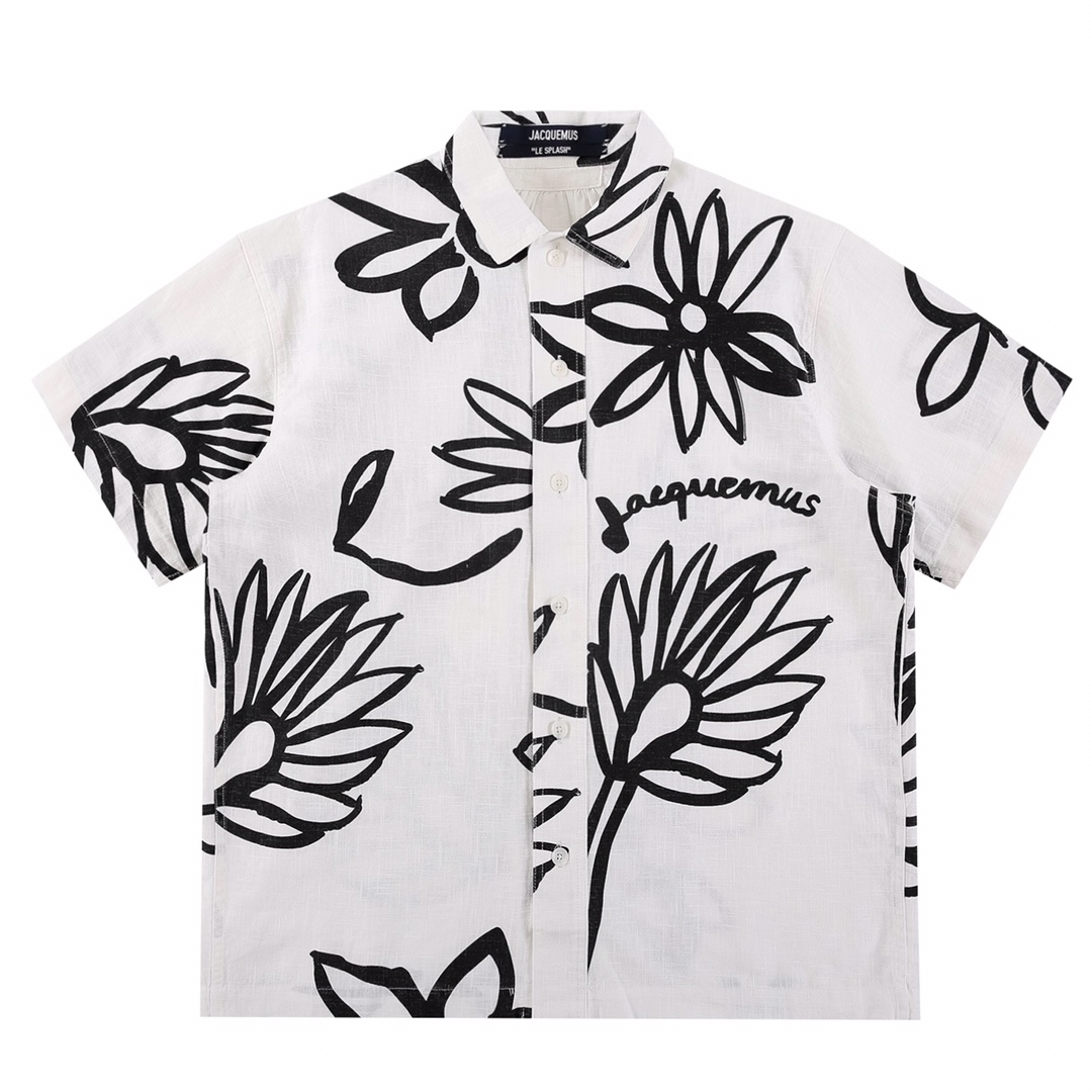 

2023 fall new arrival mens designer beautiful printing shirts ~ US SIZE shirts ~ high quality mens designer button short sleeve shirts, Multi 1