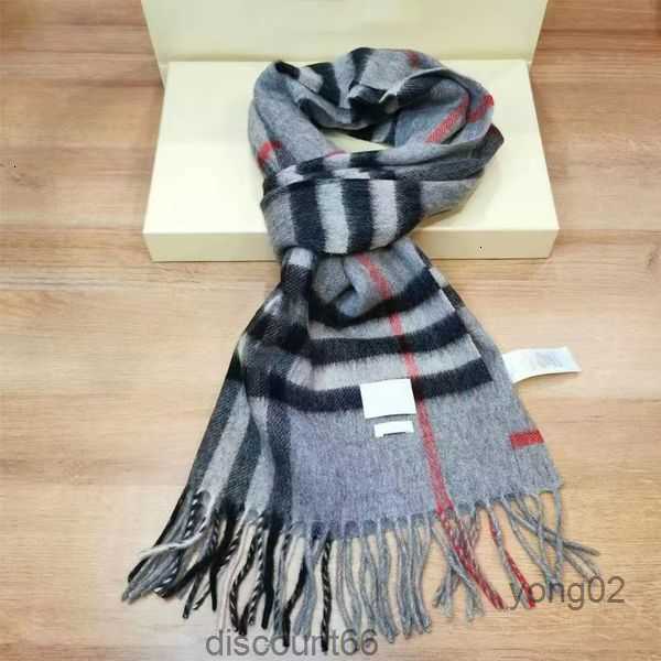 

Winter 100% Cashmere Designer Scarf High-grade Soft Thick Fashion Mens Womens Luxury Scarves Neutral Classic Plaid Large Cape07FC1GT0