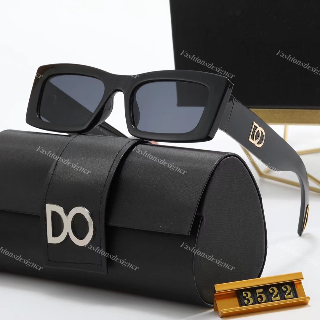

Sunglasses man sunglasses designer glasses Rectangular sunglasses classic trend small frame goggles beach outdoor luxury square eyeglasses with box 3522