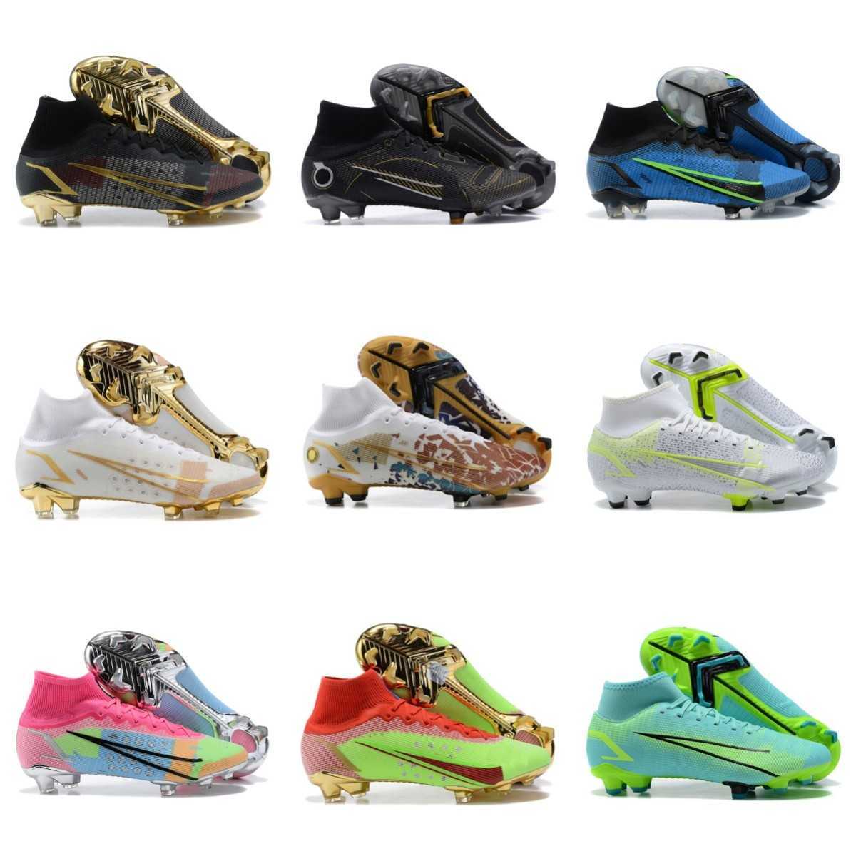

Designer Soccer Shoes Boots Mens Low Football Cleats Firm Ground Outdoor Soft Leather Trainers Knit Mens Soccer Shoes, Color 1