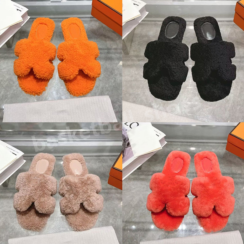 

Luxury Designer Wool Oran Sandals Ladies Slippers Flat Women Slipper Letter Drag Slides For women Ladies Sexy Sandal Size 35-43, Colour 4