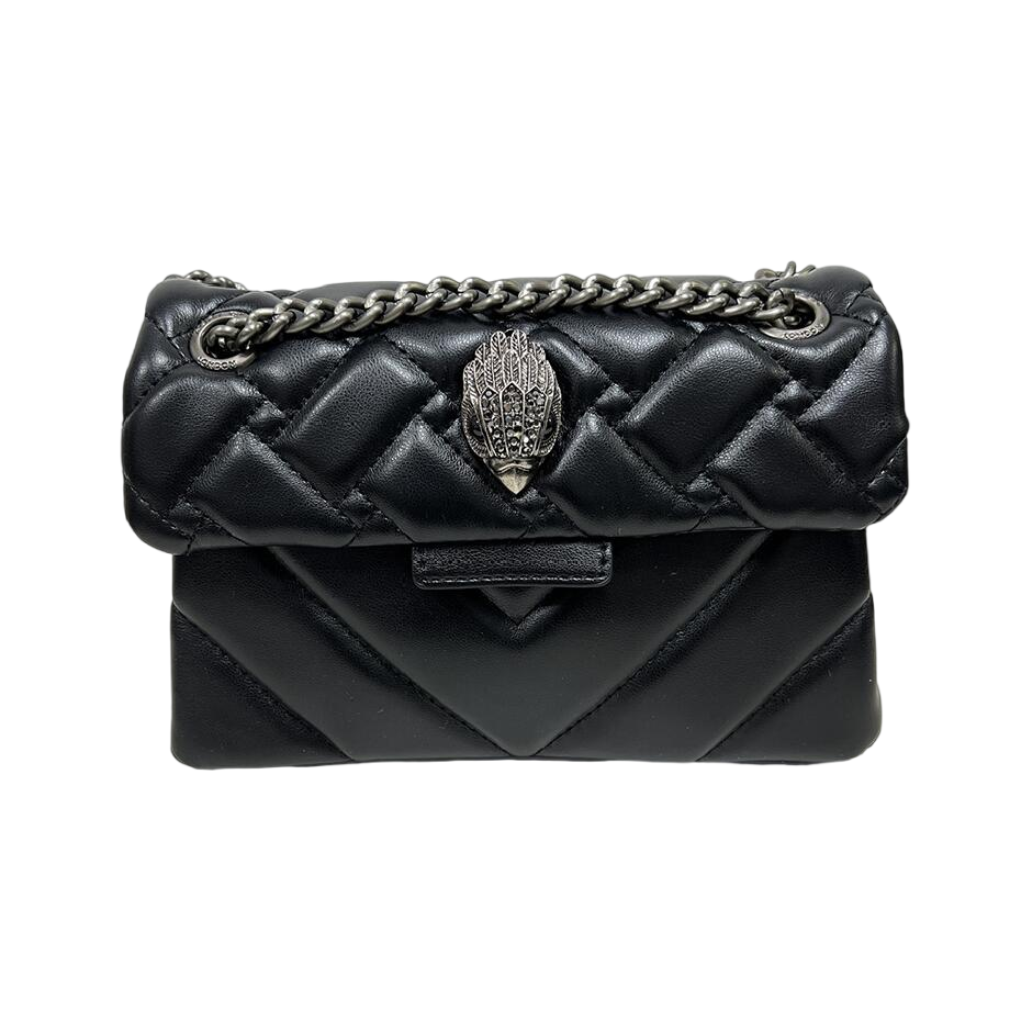 

2023 Fashion Womens Kurt Geiger Bag Eagle Head Diamond London Mini Kensington Crossbody Bag Rainbow Shoulder Handbags Leather Chain Ladies Flap Bags With Logo, Black&gold