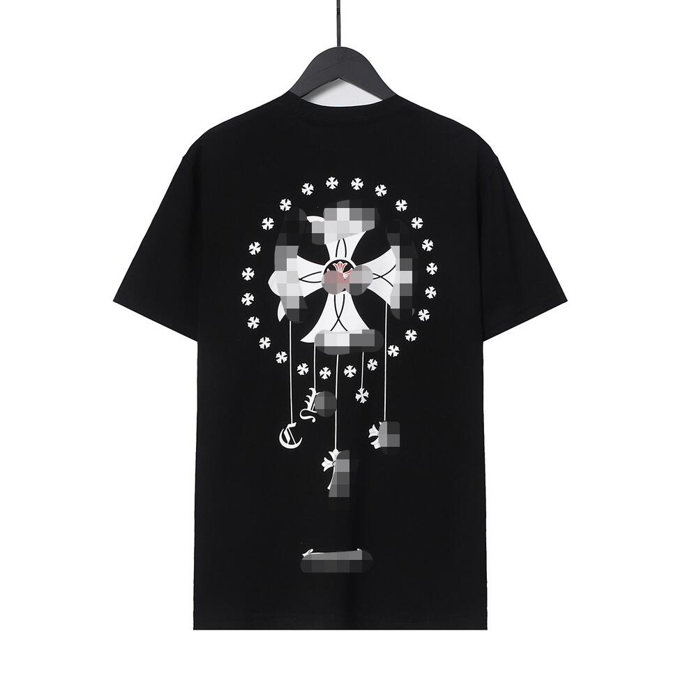 

2023Mens Classic t Shirt Heart Fashion Ch High Quality Brand Letter Sanskrit Cross Pattern Sweater T-shirts Designers Chromes Pullover Tops Cotton Tshirts 1sfi, Q11111
