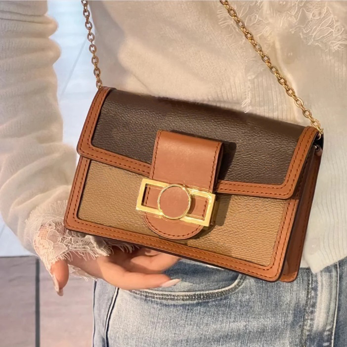 

DAUPHINE Luxury Designer Bags Handbags 10A High Quality Leather Classic Chain Shoulder Bags Fashion Crossbody Women Messenger Wallet Purses M45958 Dhgate With Box, 18*12cm