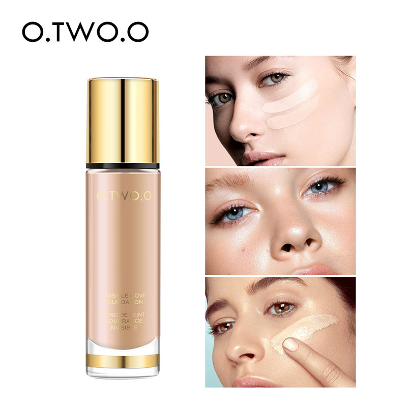 

O.TWO.O Liquid Foundations Cosmetics For Face Concealer Full Covering Moisturizing Foundation Cream Natural Breathable Makeup, #01