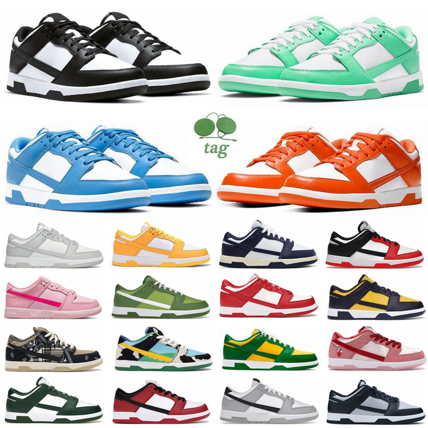 

Designer Panda Running Shoes lows triple pink lobster Argon Grey Fog Sail Syracuse UNC university red trainers Medium Olive Mens Women sneakers outdoor Size 13