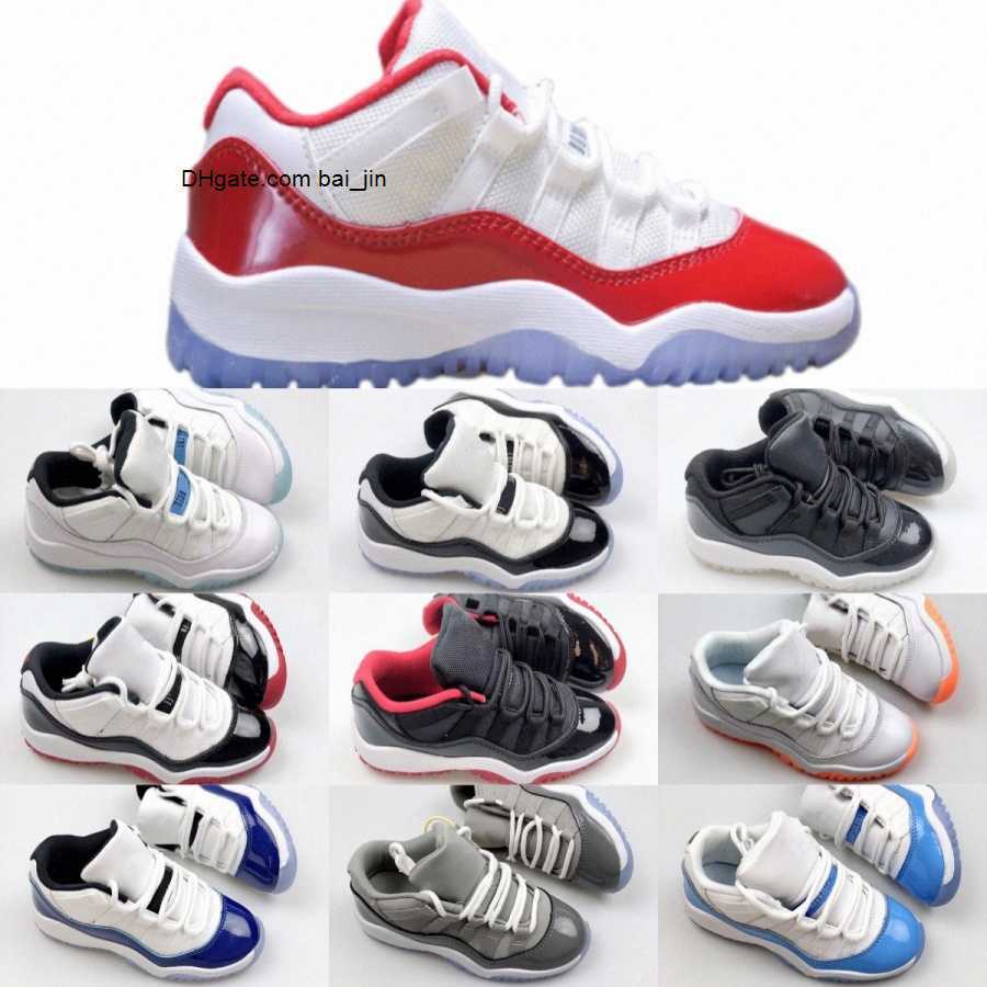 

11 kids shoes black 11s boys grey sneaker cherry designer basketball trainers baby kid youth toddler infants shoe Jumpman girls children White Blue Sn g3Ii#