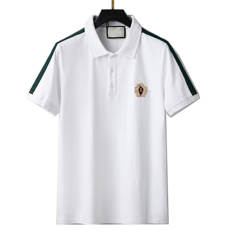 

polo shirt fashion Short Sleeved animal embroidery polo t shirts men tee design printing poloshirts clothes Medusa tops, 14
