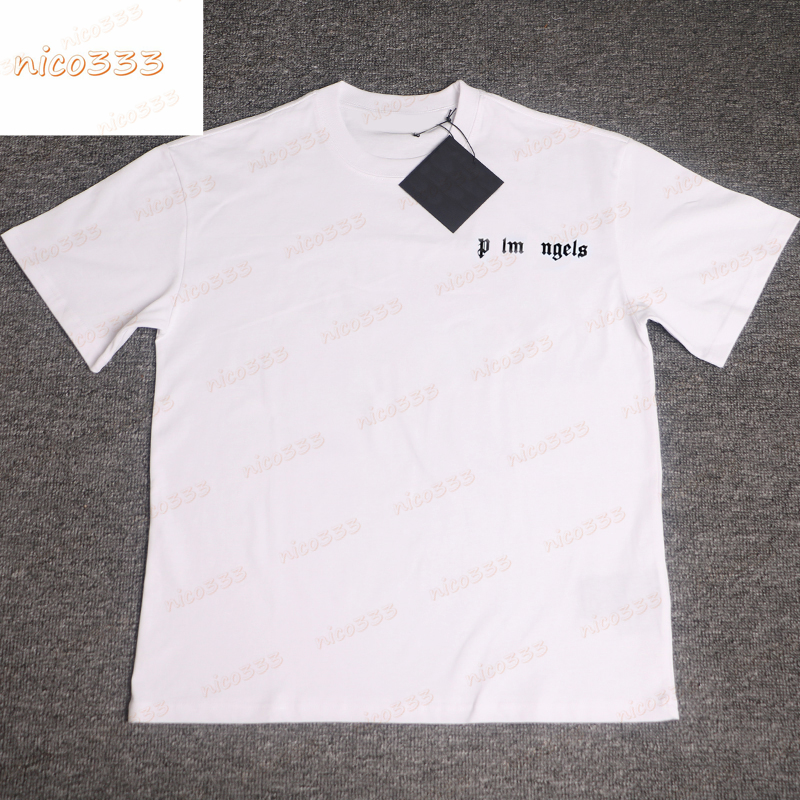 

23ss New t shirt classic chest letter print simple pattern cotton loose round neck versatile men and women casual short sleeve, #02