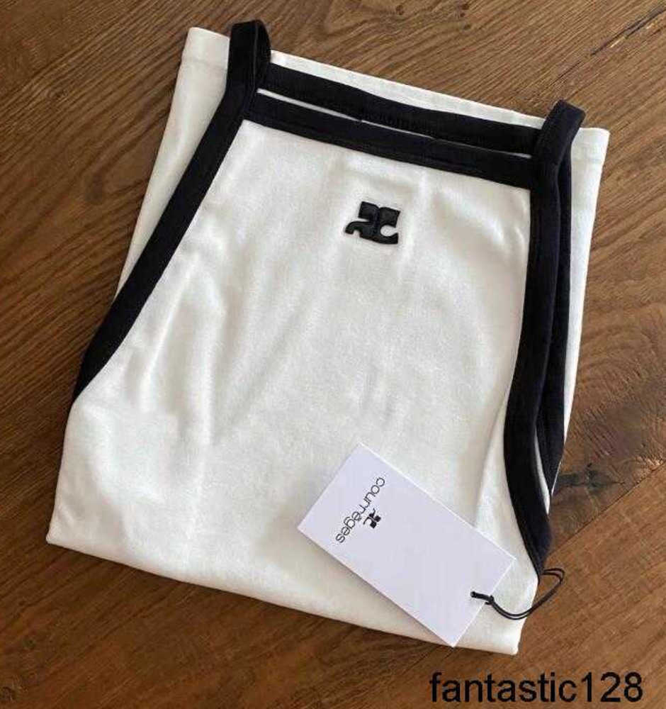 

courreges Women' Tanks Camis color Sexy sleeveless tank top vest