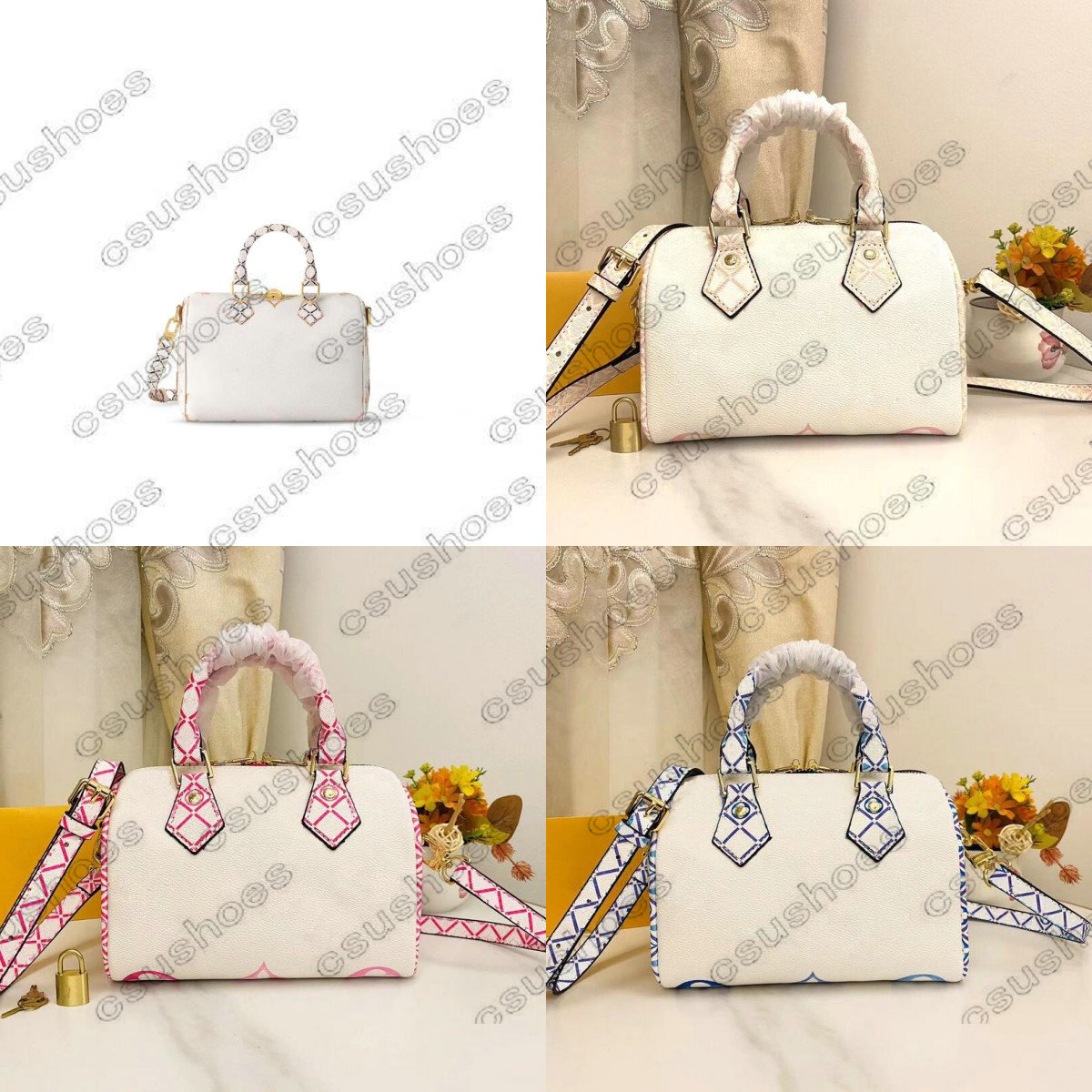 

Speedys 20 25 Cross Body BY THE POOL M22987 M23073 Cross Body Bag Women Designer Boston Bag Luxury Handbag Shoulder Messenger Bags with Toron Double Handle