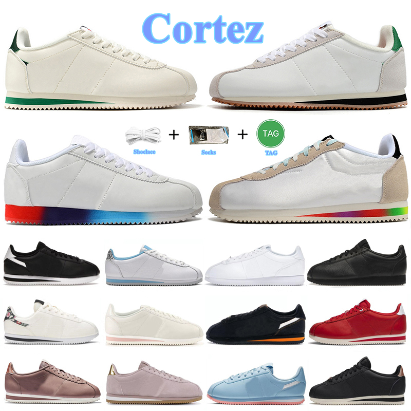 

Designer Cortez Classic Nylon casual shoes leather triple white black Forrest Gump stranger things OG midnight navy orange Oregon be true men women sneakers, Color#13