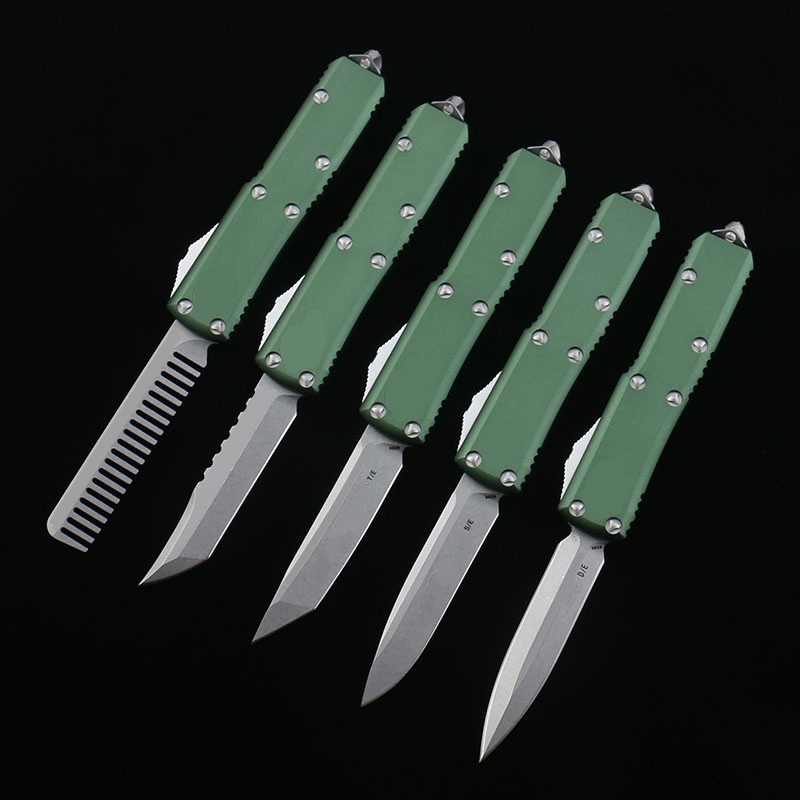 

DIQIFENG Version Auto 85 knife D2 steel blade Anodizing T6-6061 Aviation Aluminum Alloy Outdoor Combat Tactical Survival Tool Camping Pocket Knives