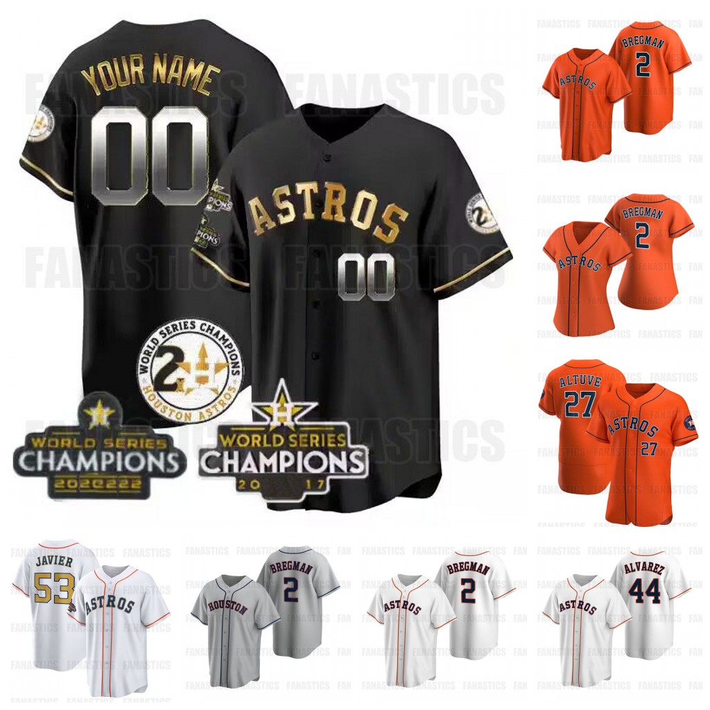 

Jose Altuve 2023 Gold Program Astros Jersey Cristian Javier Jerseys Kyle Tucker Yordan Alvarez Joe Perez Yordan Alvarez Ryan World Series Champion Houston Custom, Orange mens s-3xl