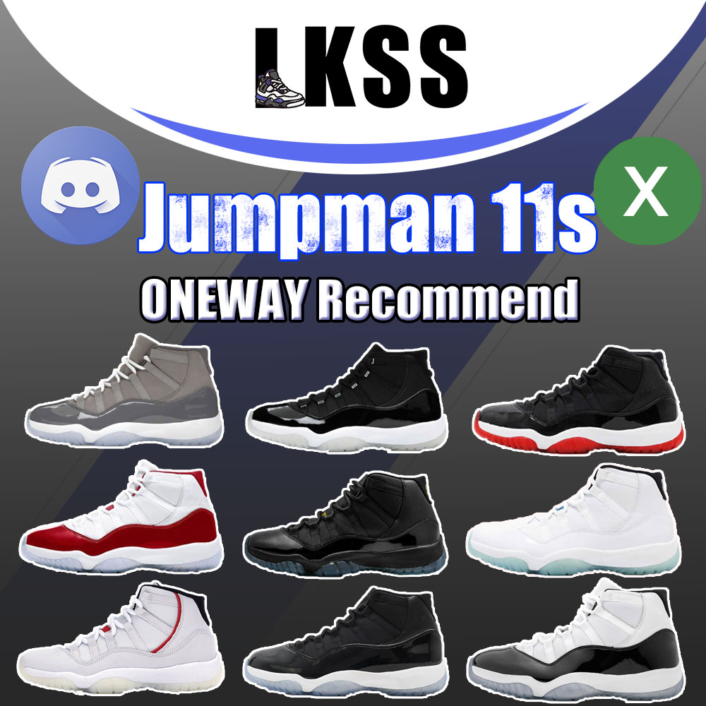 

LKSS Jumpman 11 Basketball Shoes Men Women Cherry 11s Low Cement Grey DMP Cool Grey 25th Anniversary Bred Concord Yellow Gamma Blue Mens Trainers Sport Sneakers, As pic