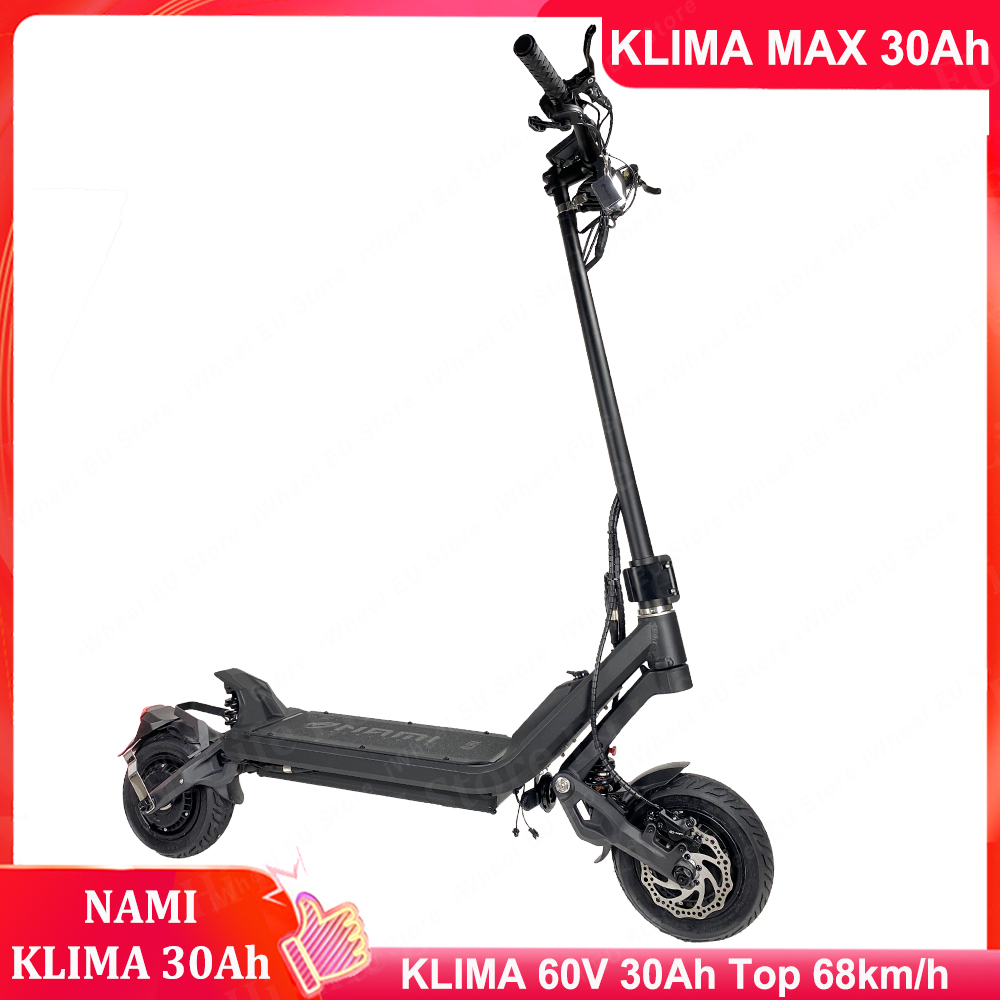 

Newest Upgrade Nami KLIMA MAX Electric Scooter Dual Motor 2000W Scooter 60V 30Ah Battery Off-Road E-Scooter Foldable Hydraulic Adjustable Suspension