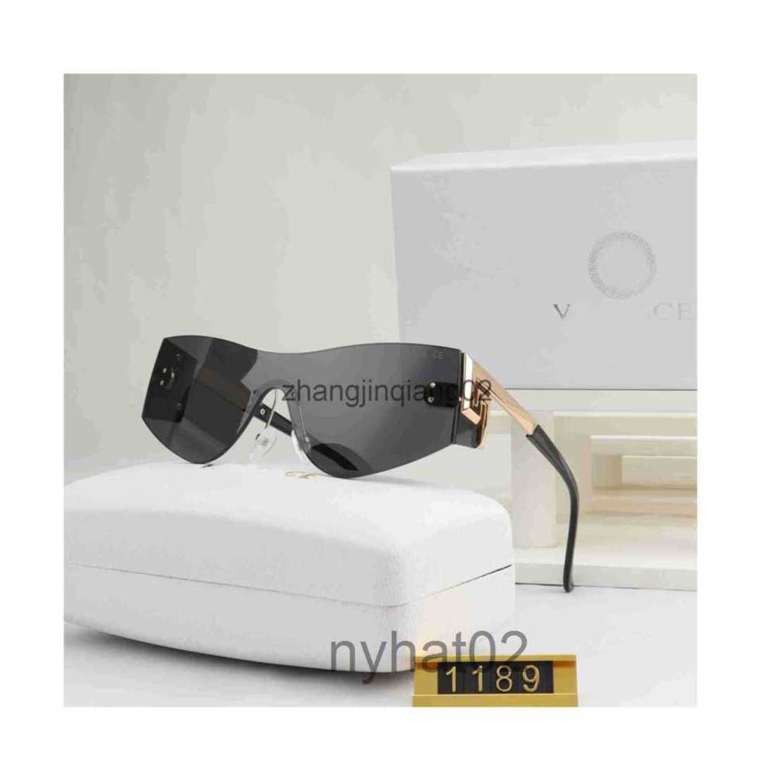 

Designer Versage Sunglasses Cycle Luxurys Fashion Sports Polarize Square Sunglass For Mens Womans Vintage Baseball Driving Rimless Oversized Golden Sun Glasses
