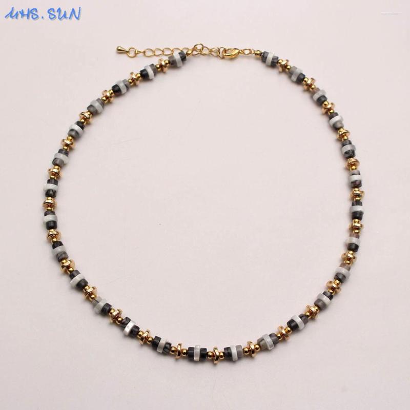 

Choker SUNSLL Simple Miyuki Natural Stone Beads Stainless Steel Gold Plated Necklace Women Charm Handmade Beaded Jewelry Gift