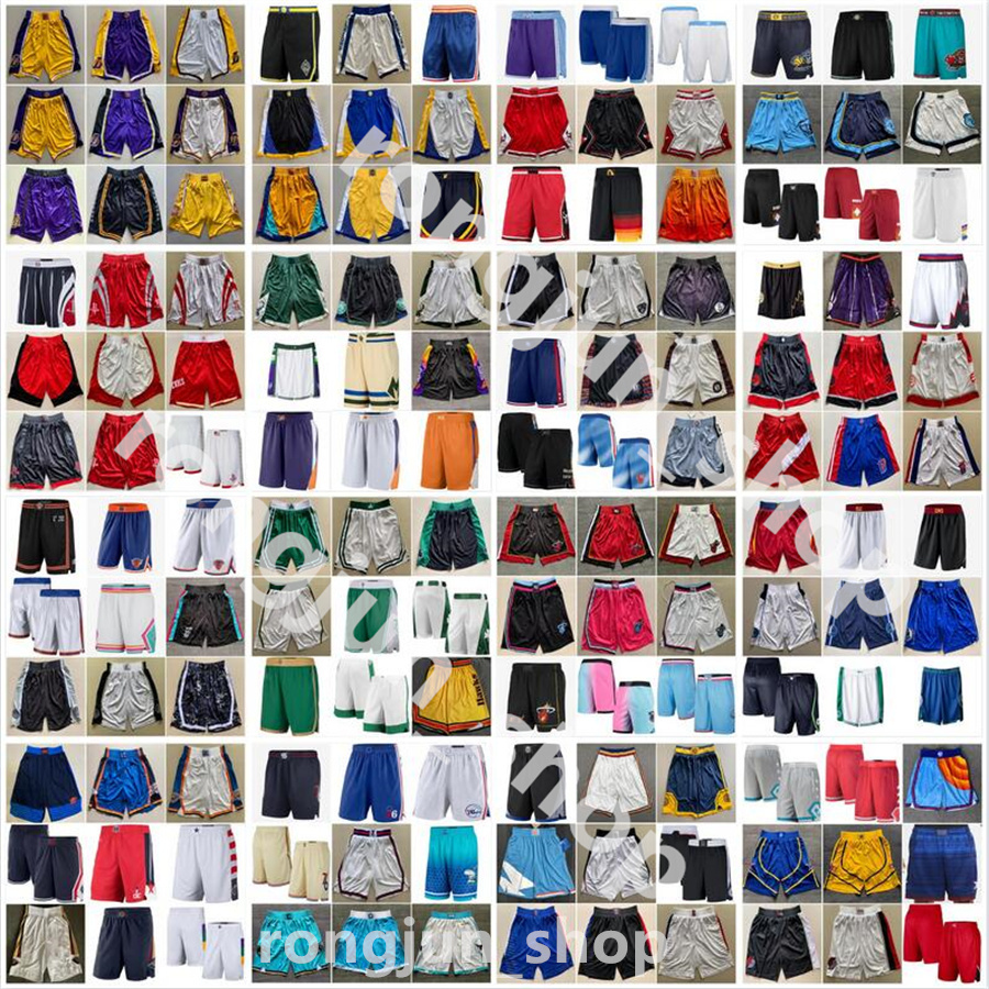 Printed 2023 Pockets Basketball Shorts Team Short Sport Wear Pant With Pocket City Blue White Black Red Purple Print Good Quality Size S-XXL-image-876794589