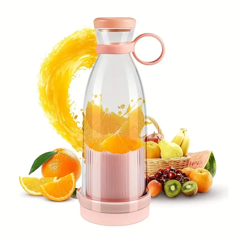 

1pc 380ml Personal Size Blender, Portable Blender, Battery Operated USB Blender, Smoothies & Shakes