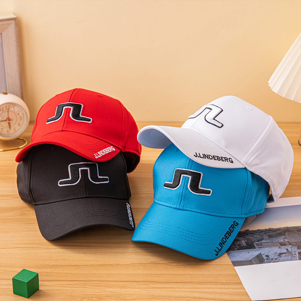 

Snapbacks J LINDEBERG GOLF Caps Mens and Womens Baseball Hats Embroidered Golf Brand Designer 230615, Black