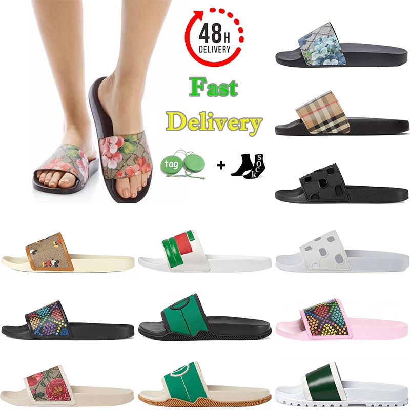 

Designer Sandals Rubber Slides Flat Slippers Bee Tiger Floral Flowers GG Sandale Multicolour Canvas Summer Beach Pantoufle Guccie Guccis for Women Men, 31#