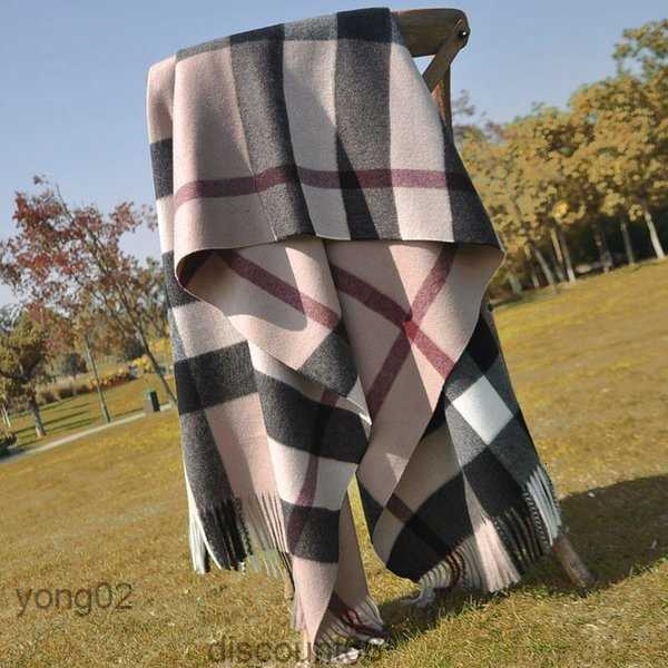 

High Quality 100% Cashmere Scarf Fashion Classic Plaid Printed Ultra Soft Thermal 190*70cm6cdm0AGT